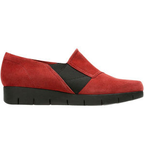 Clarks Artisan Rust Suede Slip On Shoes